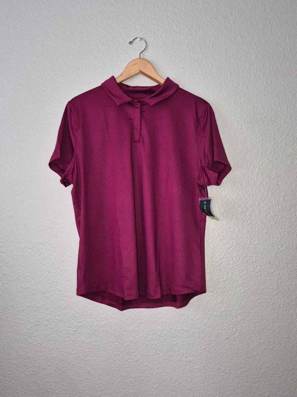 Tek Gear Womens Magenta Polo Shirt Size:  X- Large